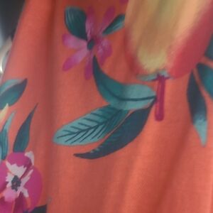 Floral Orange Kids Casual Bottoms